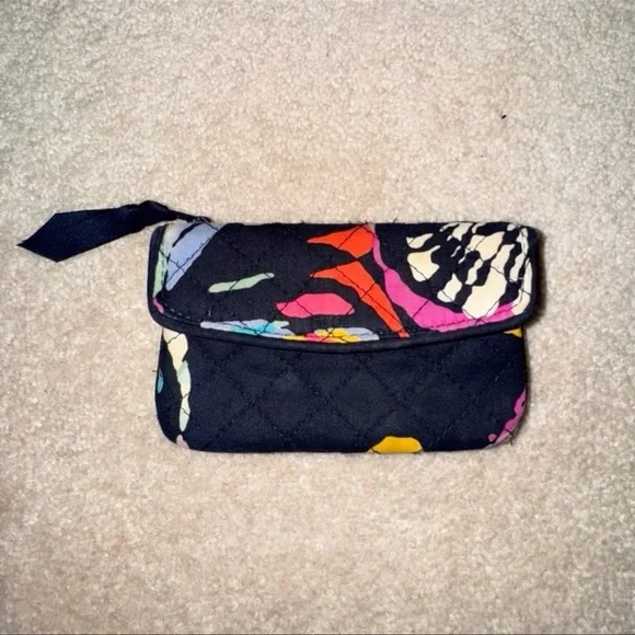 Vera Bradley Zip Card Wallet with Clear ID Window - Picture 2 of 4
